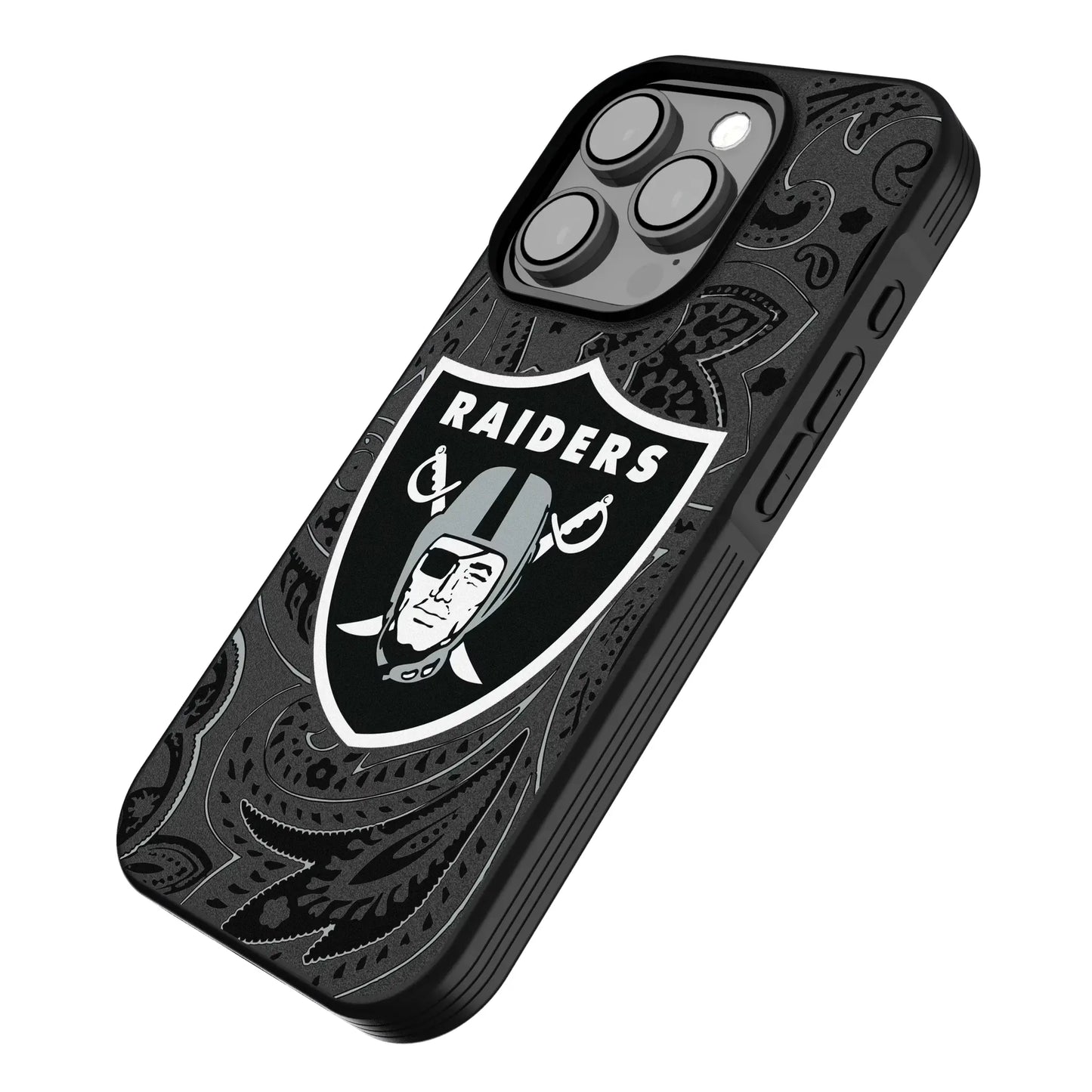 Las Vegas Raiders Paisley Bump Phone Case for Apple iPhone