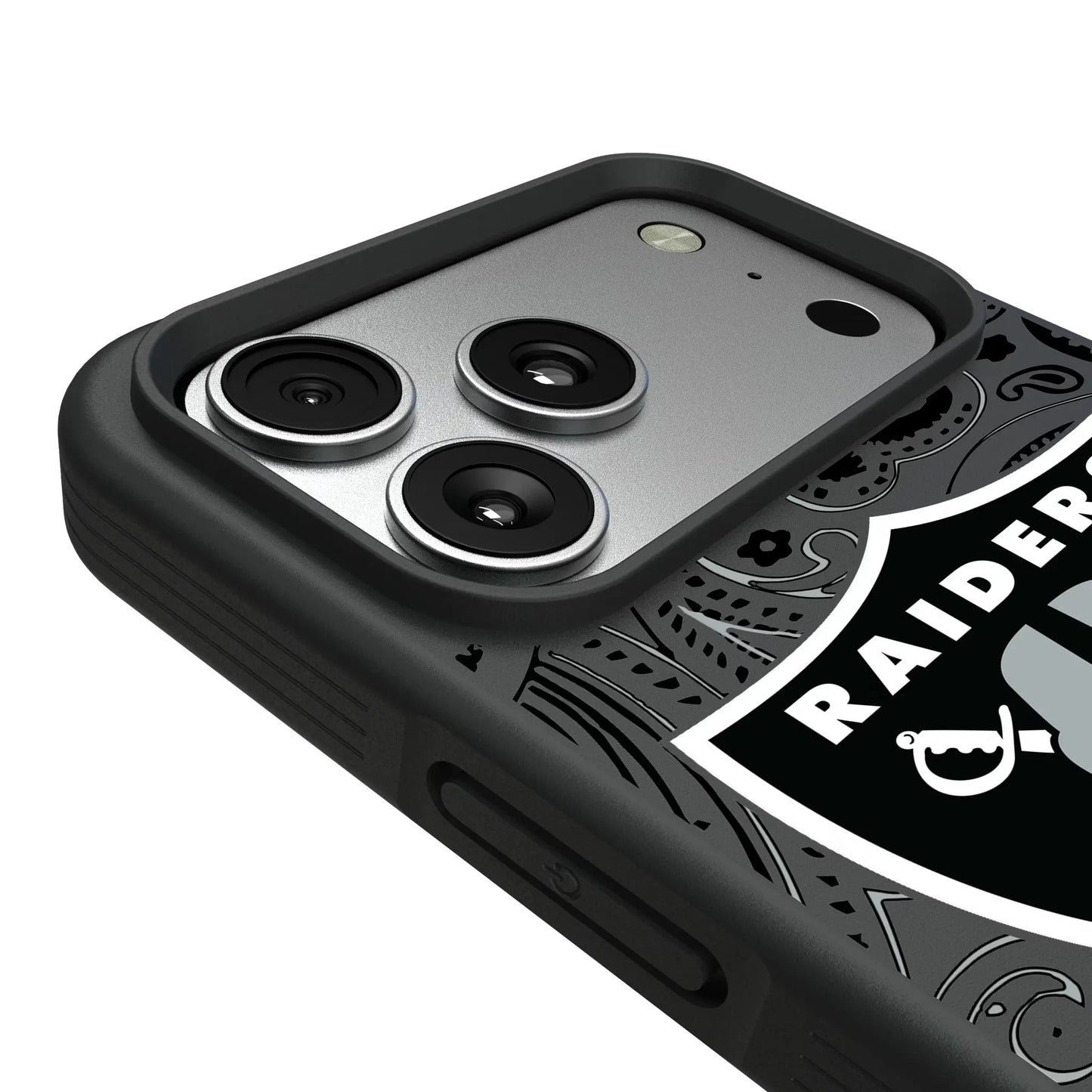 Las Vegas Raiders Paisley Bump Phone Case for Apple iPhone
