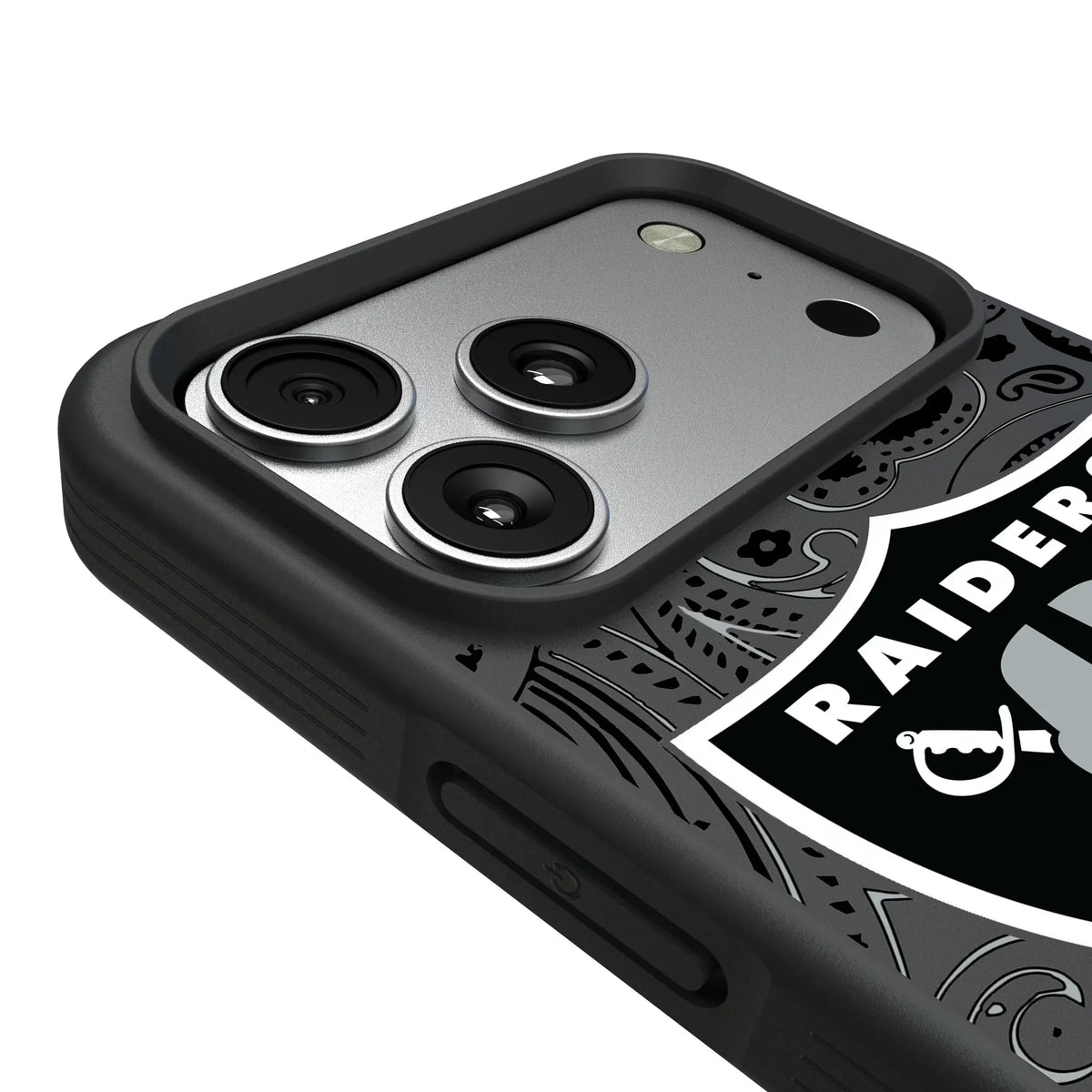 Las Vegas Raiders Paisley Bump Phone Case for Apple iPhone