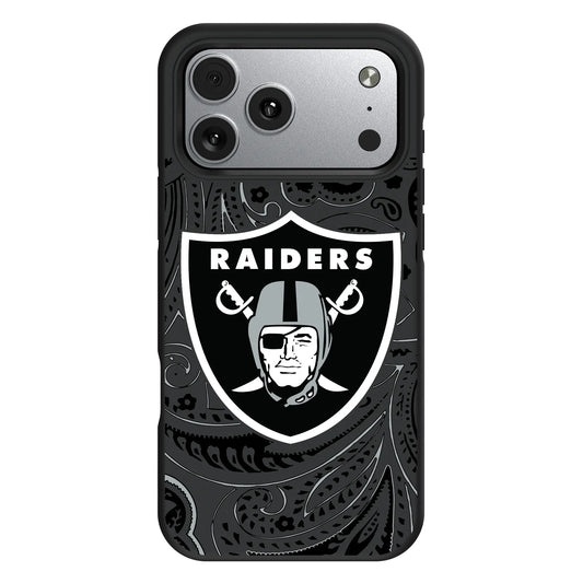 Las Vegas Raiders Paisley Bump Phone Case for Apple iPhone
