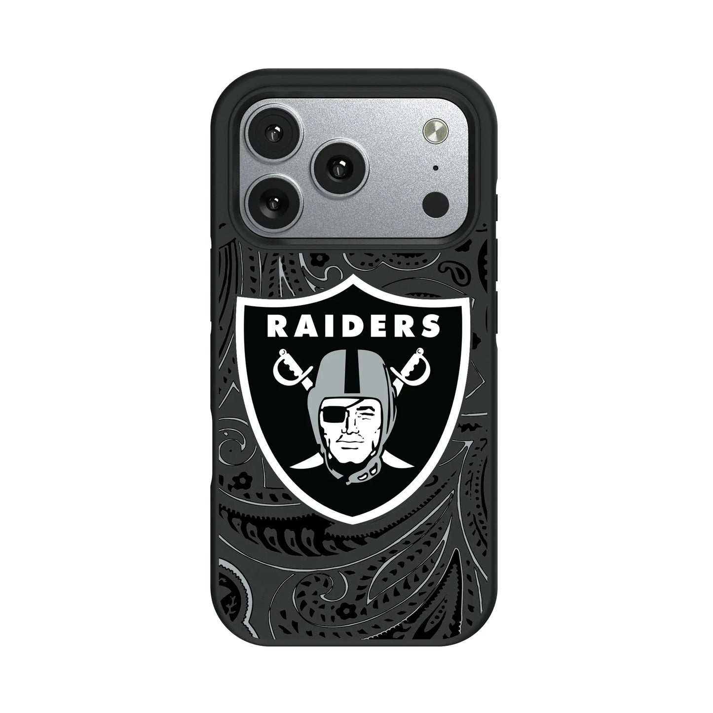 Las Vegas Raiders Paisley Bump Phone Case for Apple iPhone