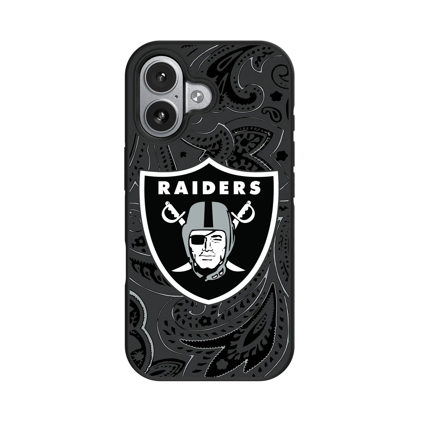 Las Vegas Raiders Paisley Bump Phone Case for Apple iPhone