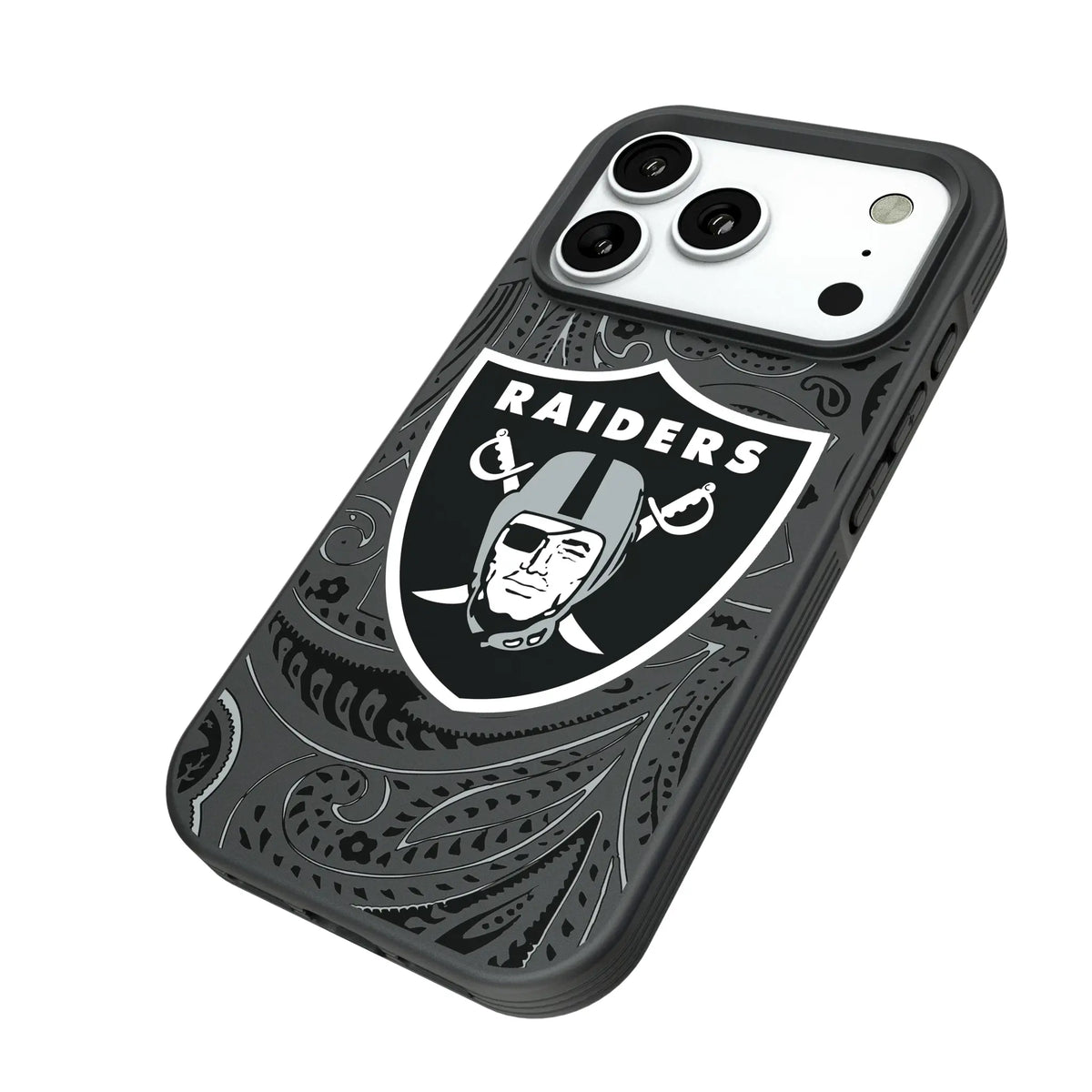 Las Vegas Raiders Paisley Bump Phone Case for Apple iPhone