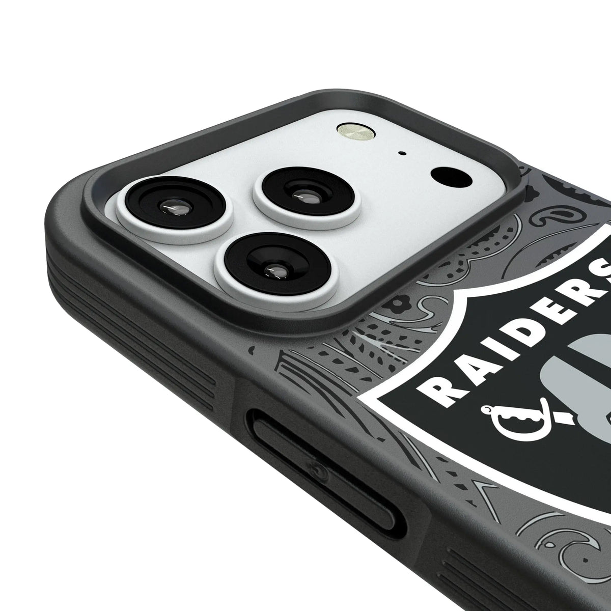 Las Vegas Raiders Paisley Bump Phone Case for Apple iPhone
