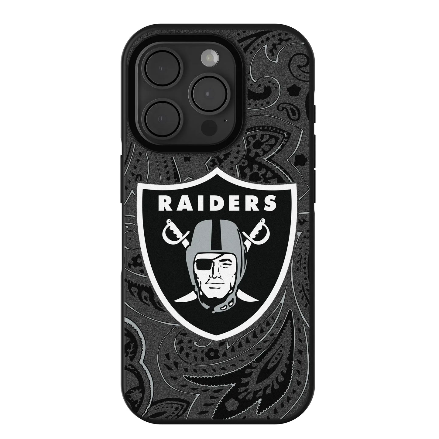 Las Vegas Raiders Paisley Bump Phone Case for Apple iPhone
