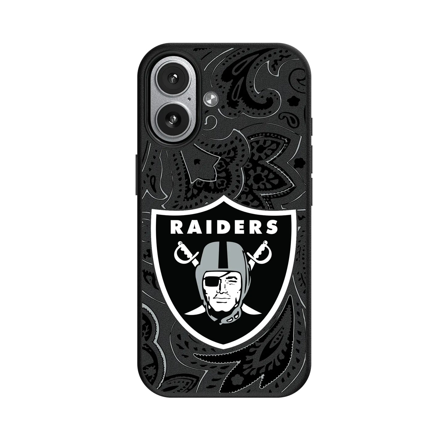 Las Vegas Raiders Paisley MagSafe Compatible Phone Case for Apple iPhone
