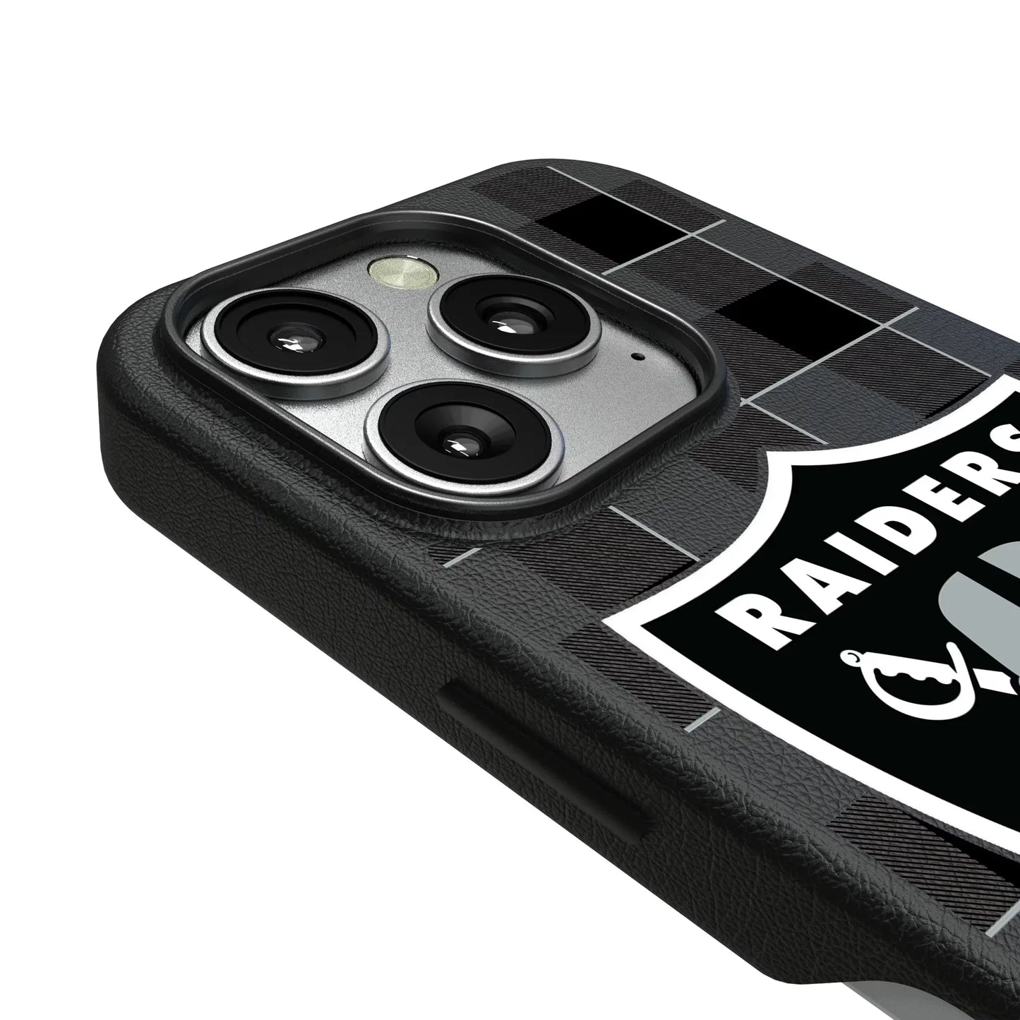 Las Vegas Raiders Plaid MagSafe Compatible Phone Case for Apple iPhone