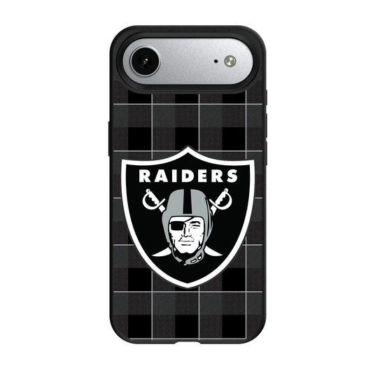 Las Vegas Raiders Plaid MagSafe Compatible Phone Case for Apple iPhone