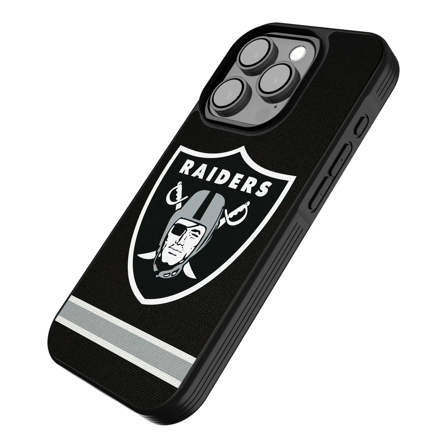 Las Vegas Raiders Stripe Bump Phone Case for Apple iPhone