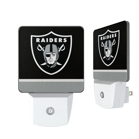 Las Vegas Raiders Stripe Night Light 2-Pack