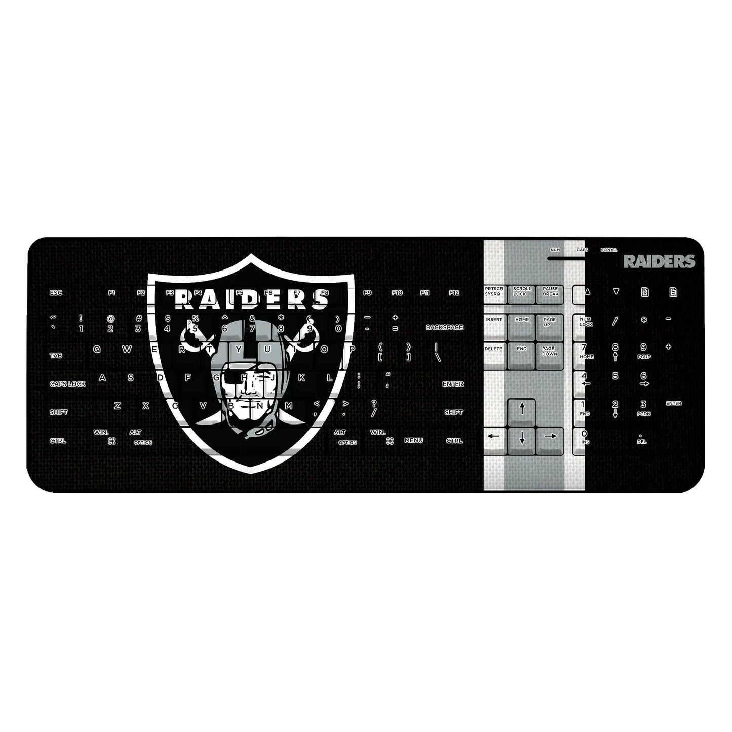 Las Vegas Raiders Stripe Wireless USB Keyboard