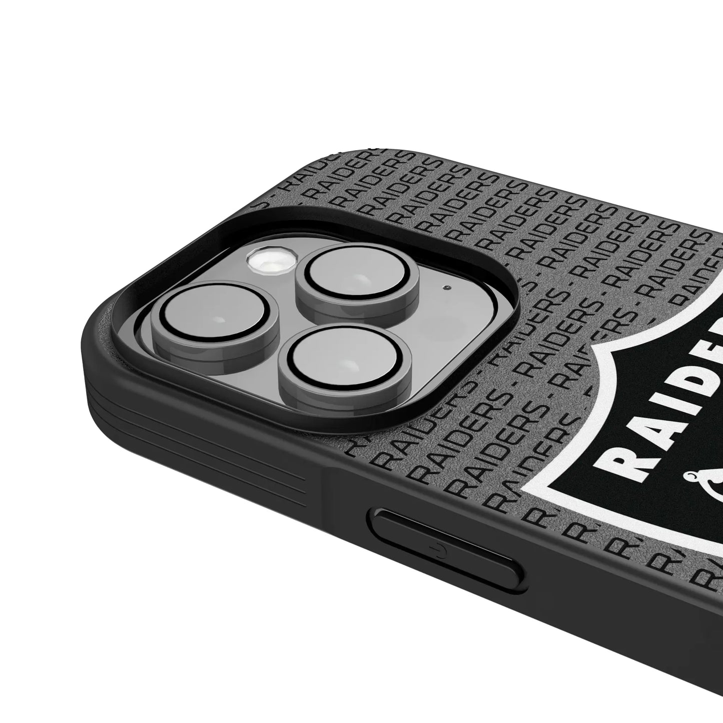Las Vegas Raiders Text Backdrop Bump Phone Case for Apple iPhone