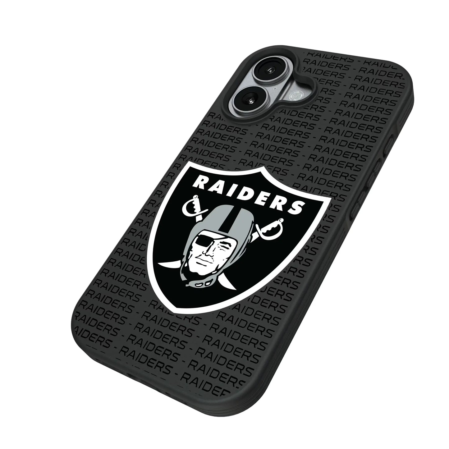 Las Vegas Raiders Text Backdrop Bump Phone Case for Apple iPhone
