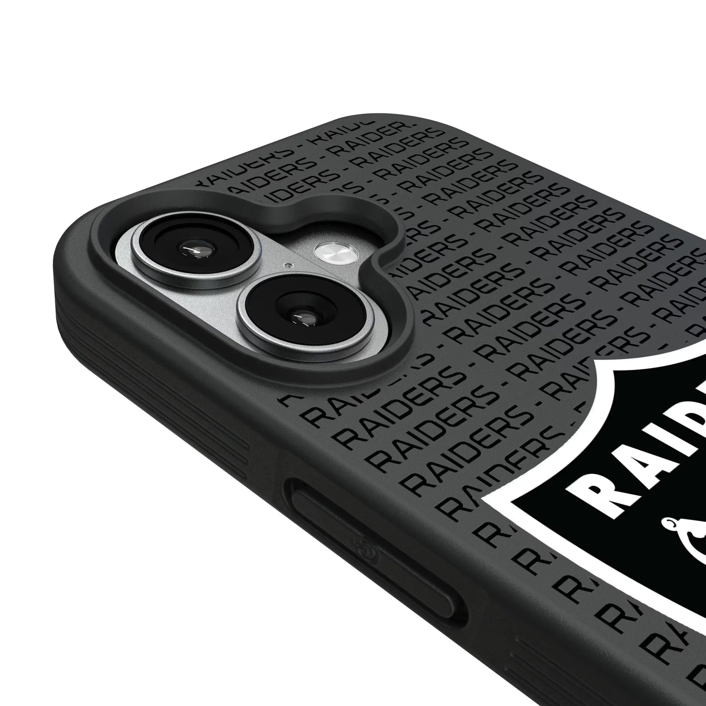 Las Vegas Raiders Text Backdrop Bump Phone Case for Apple iPhone