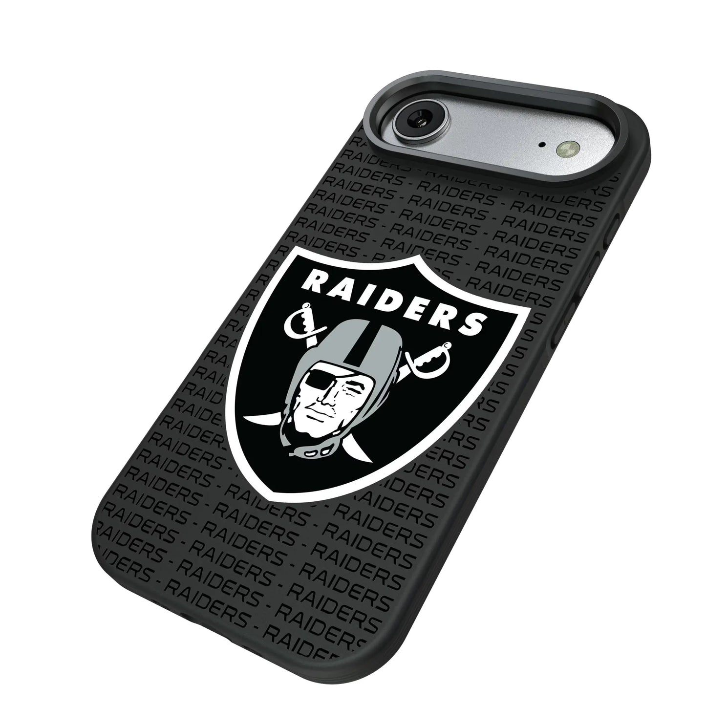 Las Vegas Raiders Text Backdrop Bump Phone Case for Apple iPhone