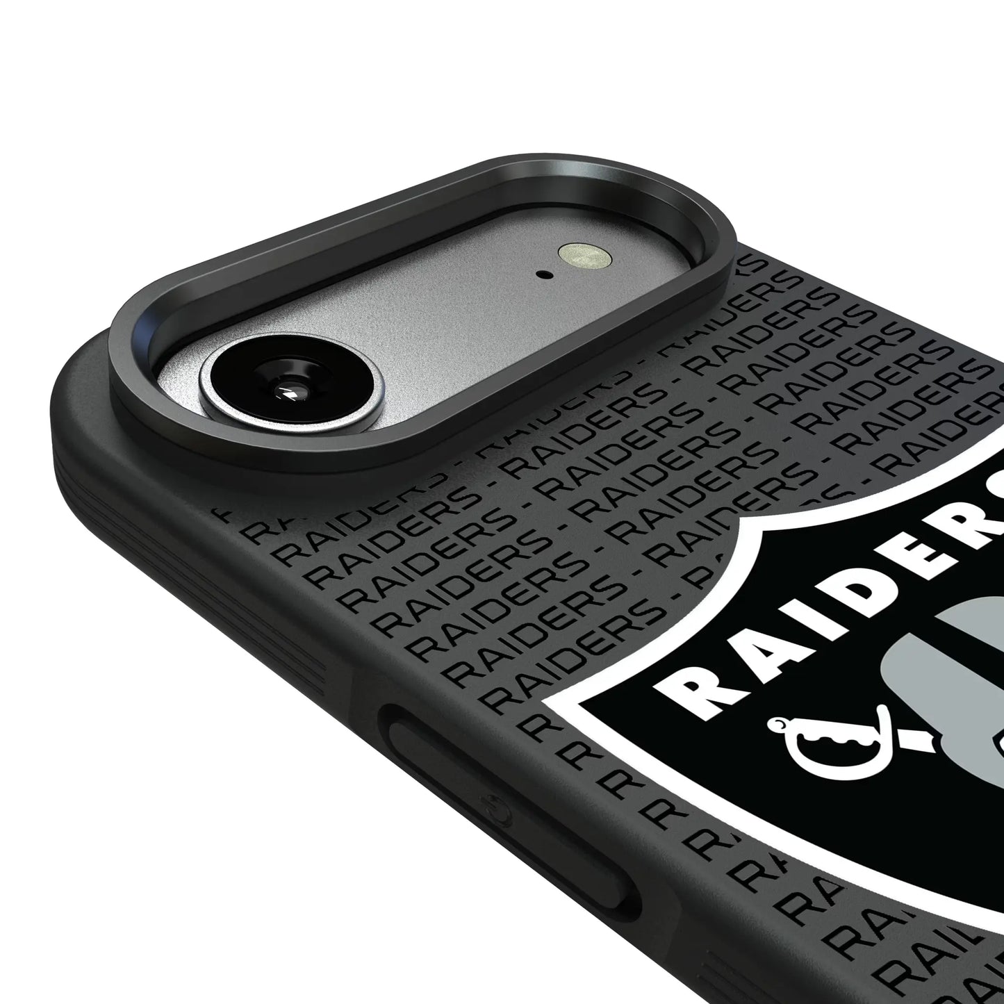 Las Vegas Raiders Text Backdrop Bump Phone Case for Apple iPhone