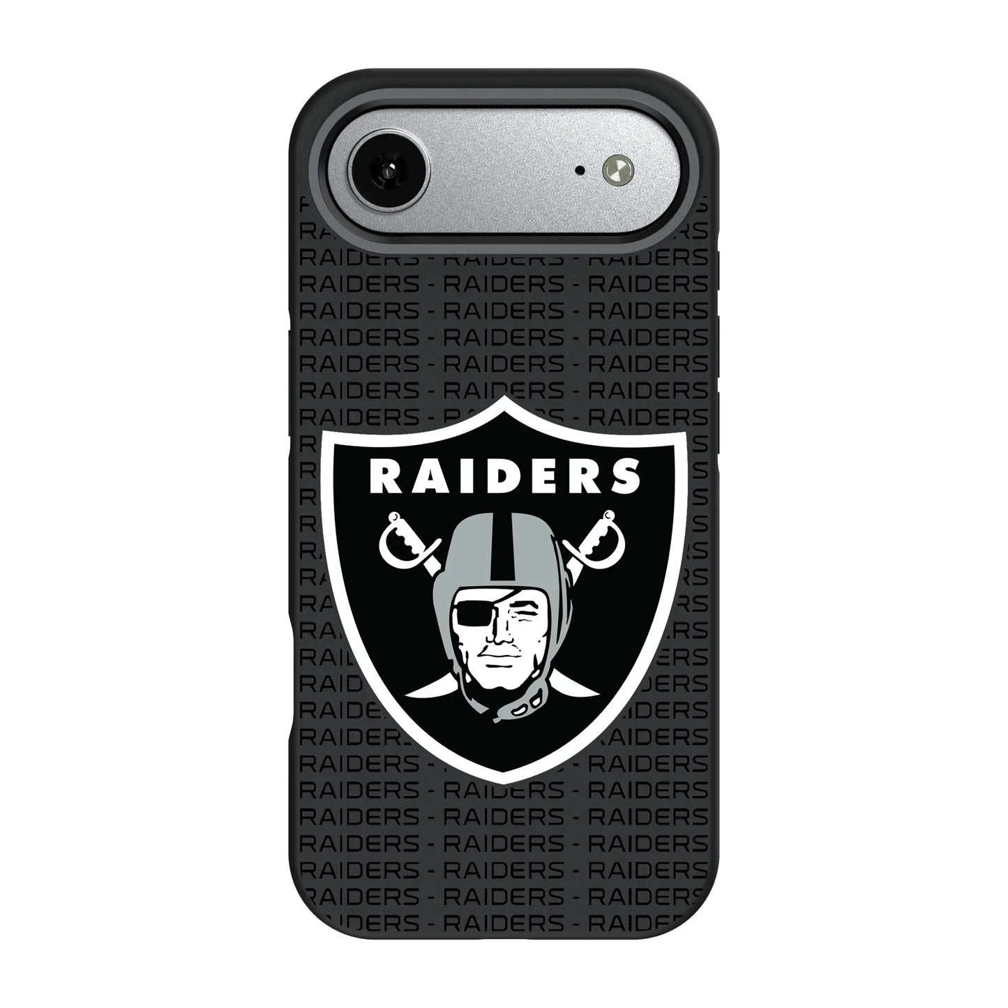 Las Vegas Raiders Text Backdrop Bump Phone Case for Apple iPhone