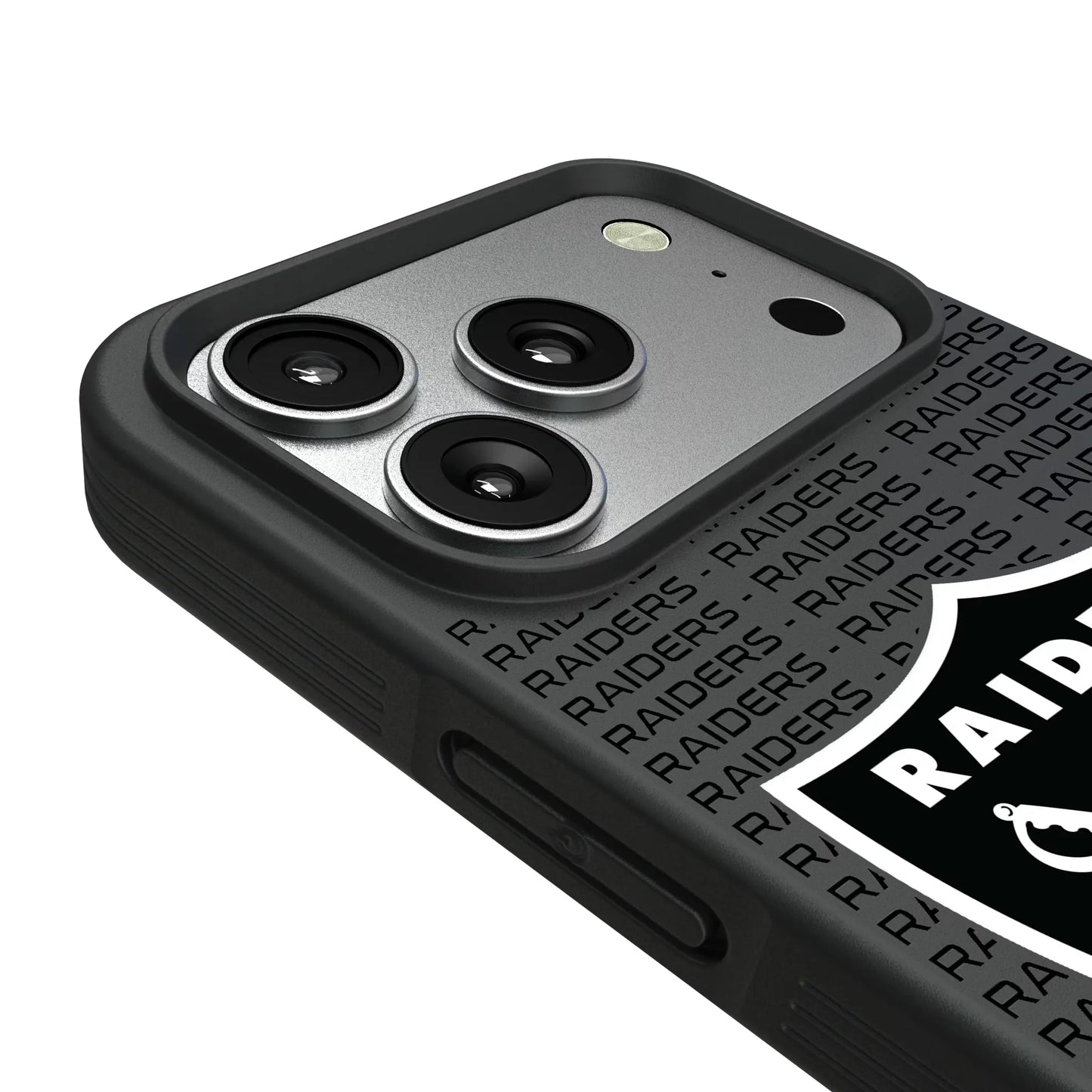 Las Vegas Raiders Text Backdrop Bump Phone Case for Apple iPhone