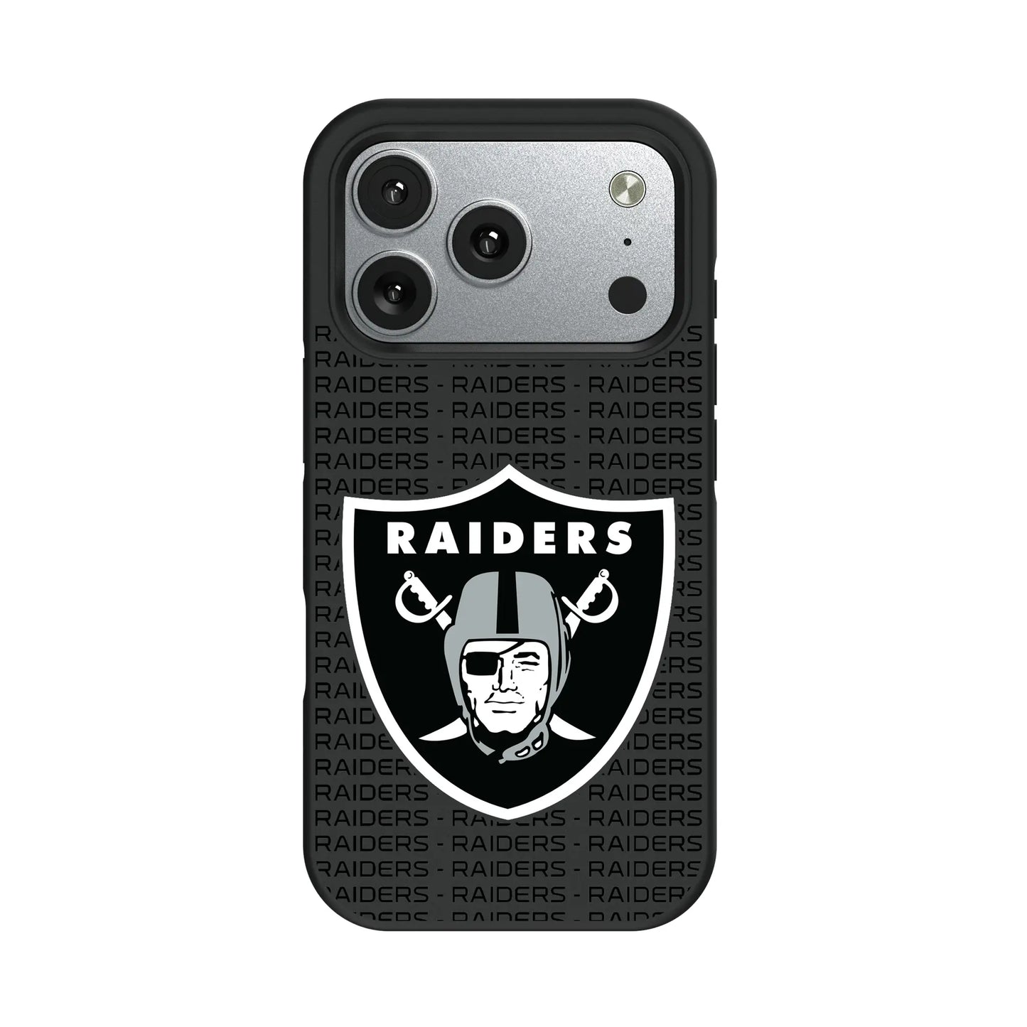 Las Vegas Raiders Text Backdrop Bump Phone Case for Apple iPhone