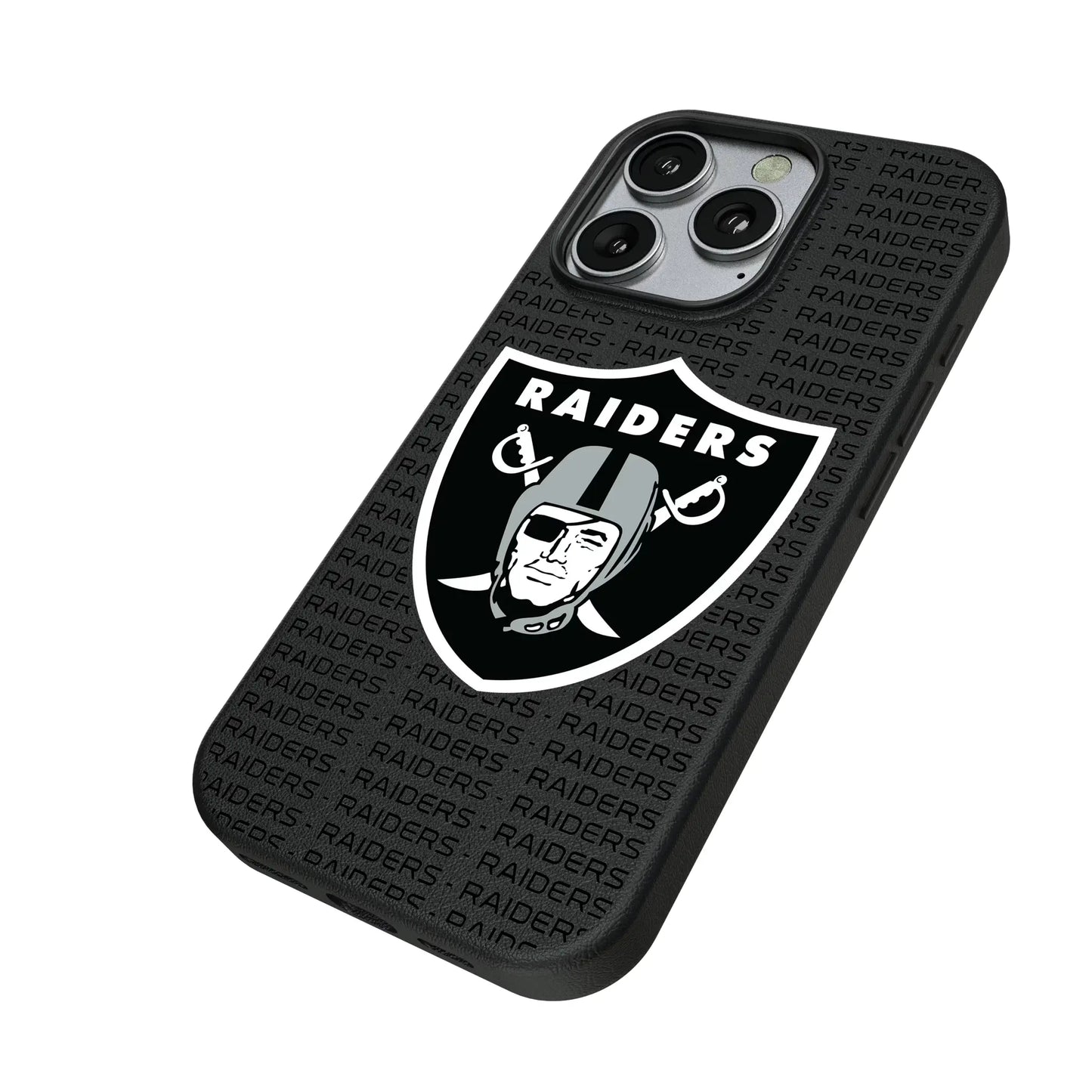 Las Vegas Raiders Text Backdrop MagSafe Compatible Phone Case for Apple iPhone