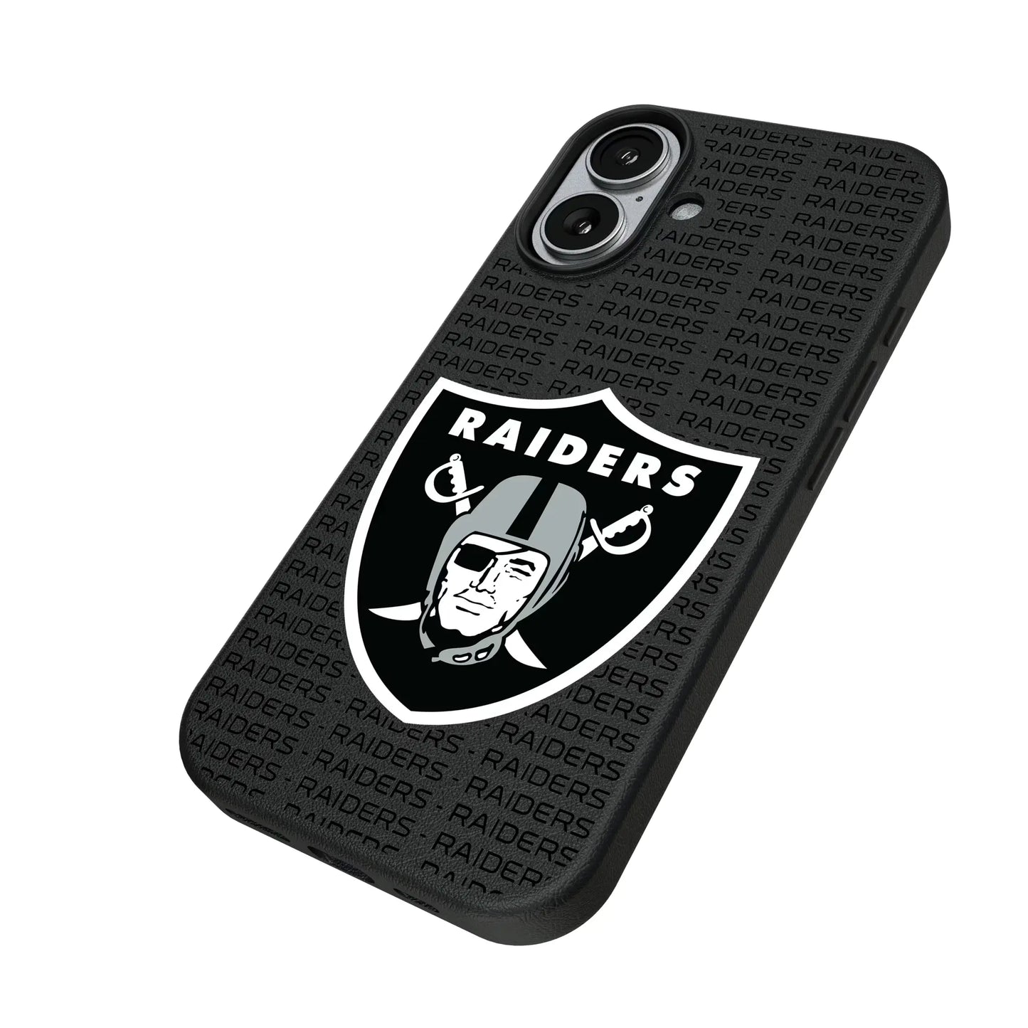Las Vegas Raiders Text Backdrop MagSafe Compatible Phone Case for Apple iPhone