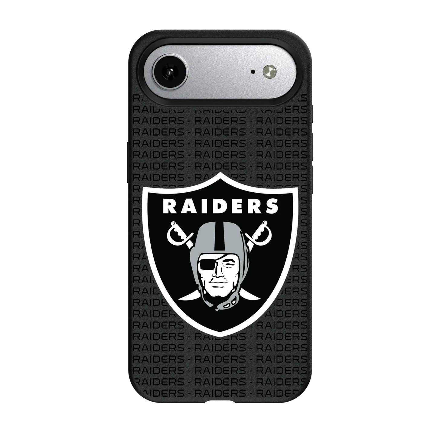 Las Vegas Raiders Text Backdrop MagSafe Compatible Phone Case for Apple iPhone
