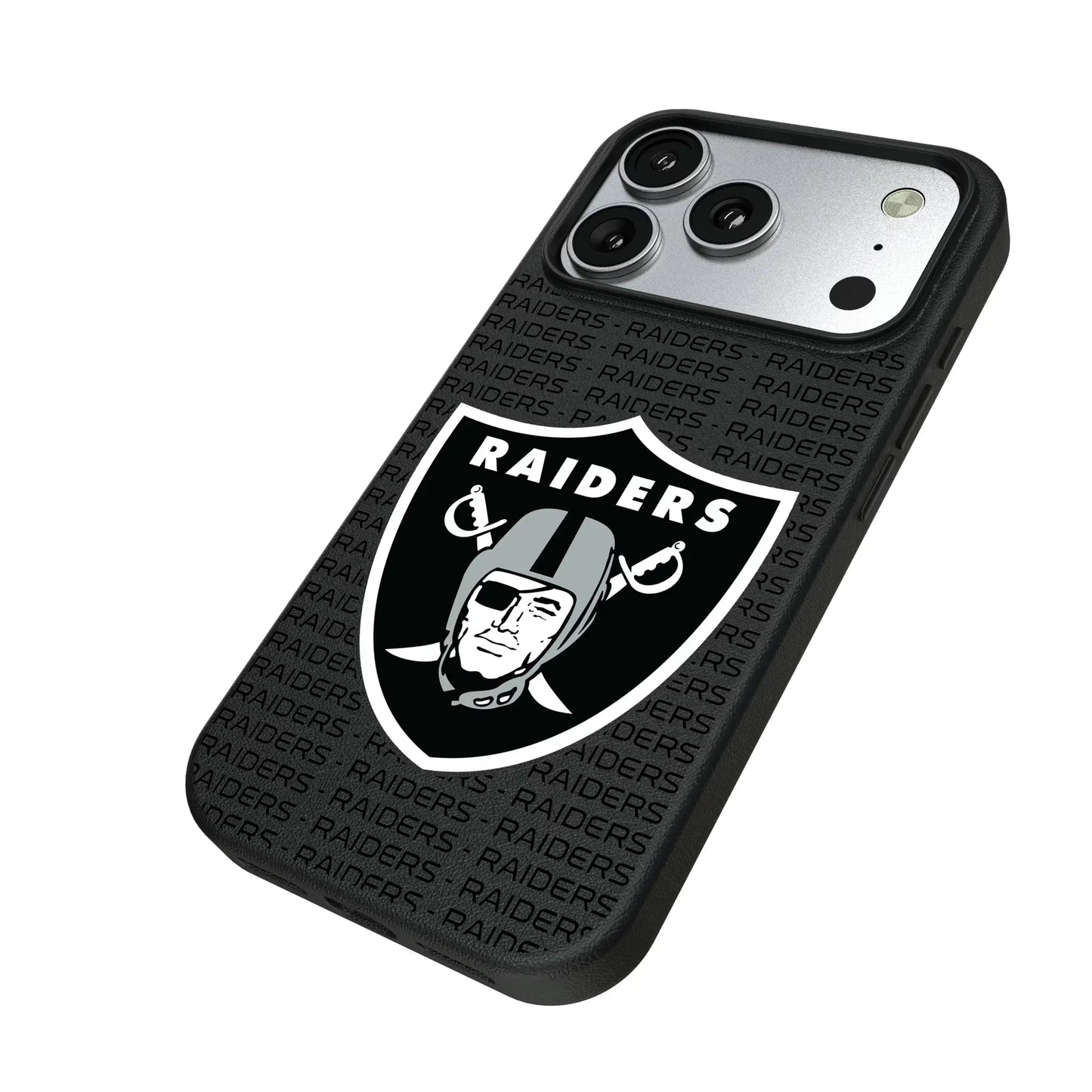 Las Vegas Raiders Text Backdrop MagSafe Compatible Phone Case for Apple iPhone