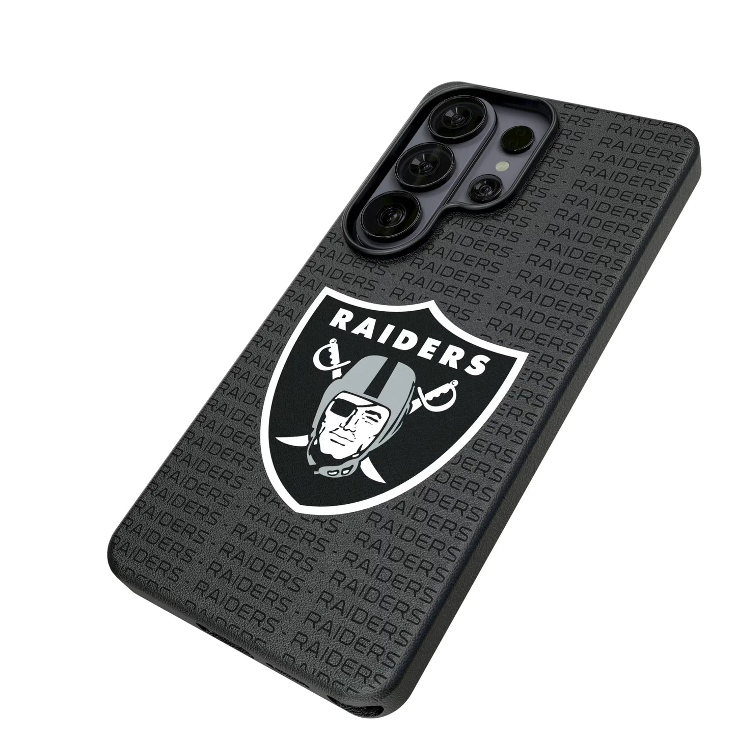 Las Vegas Raiders Text Backdrop MagSafe Compatible Phone Case for Samsung Galaxy