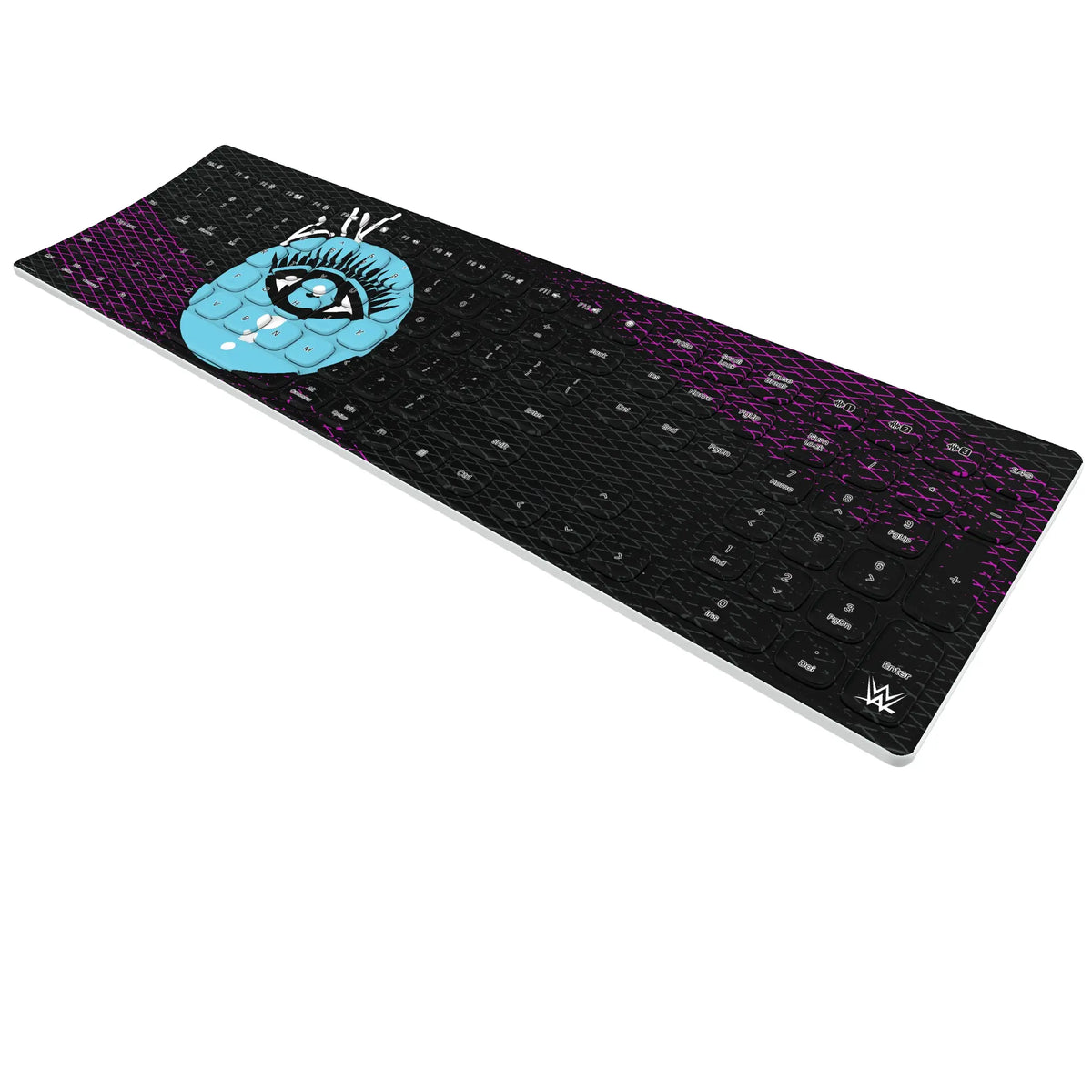 Liv Morgan Steel Curved Wireless Keyboard