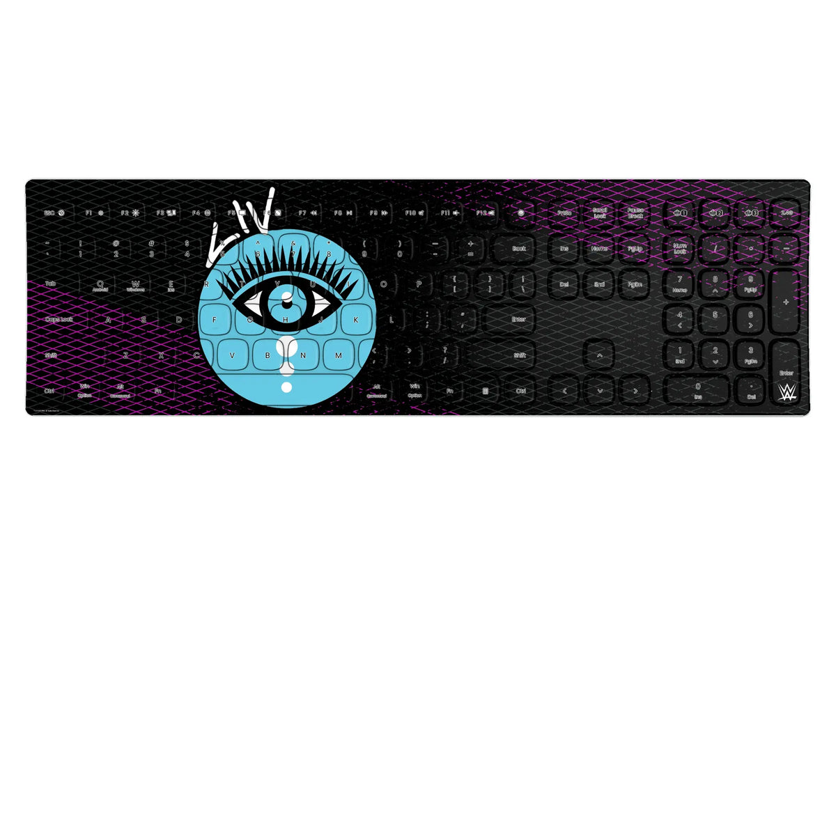Liv Morgan Steel Curved Wireless Keyboard