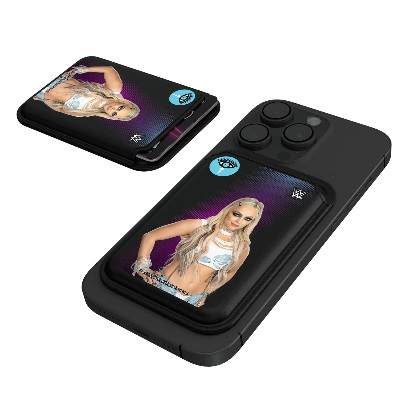 Liv Morgan Superstar Black Magnetic Credit Card Wallet