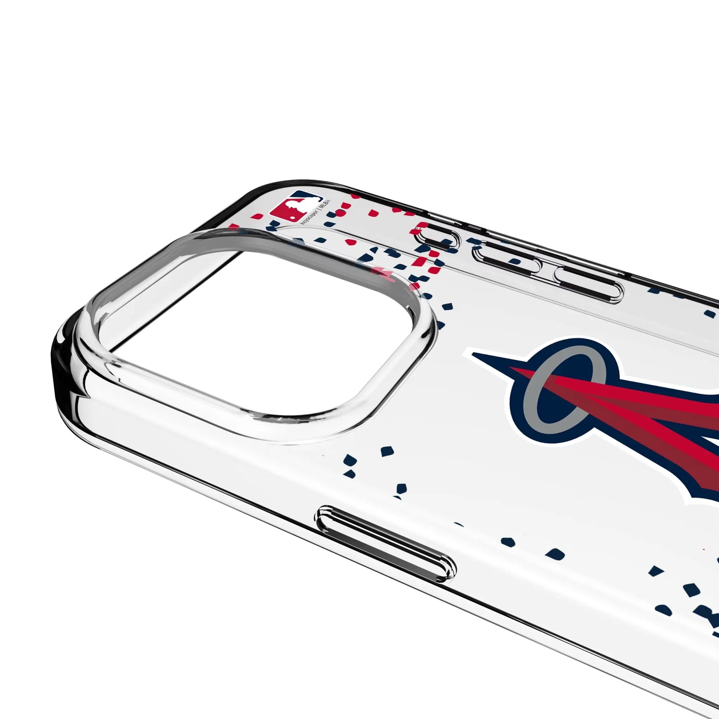 Los Angeles Angels Confetti Clear Phone Case for Apple iPhone
