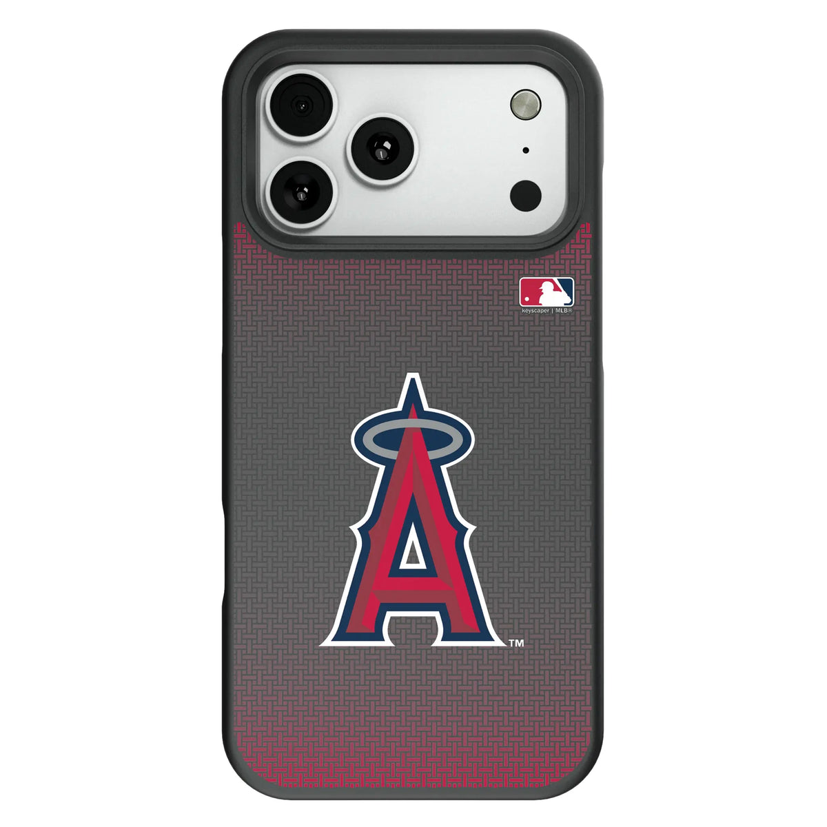 Los Angeles Angels Linen Bump Phone Case for Apple iPhone