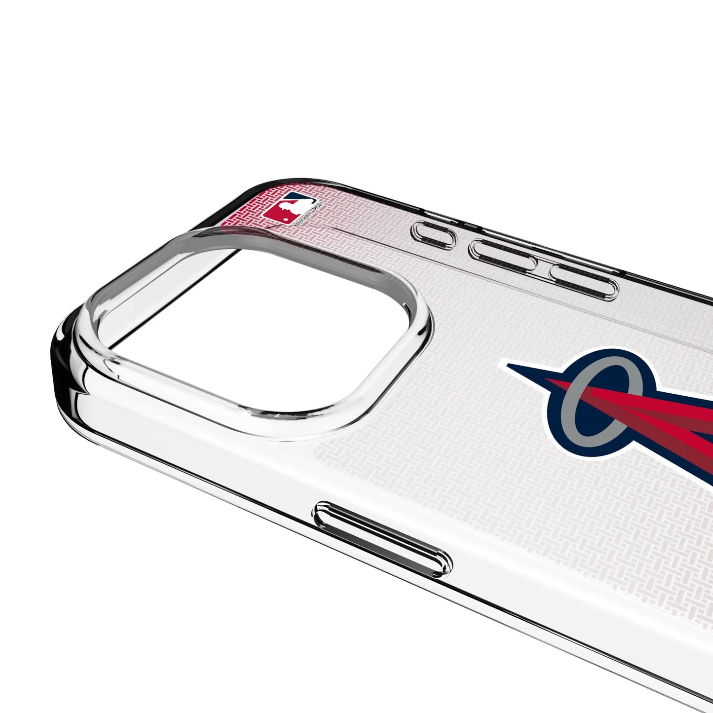 Los Angeles Angels Linen Clear Phone Case for Apple iPhone