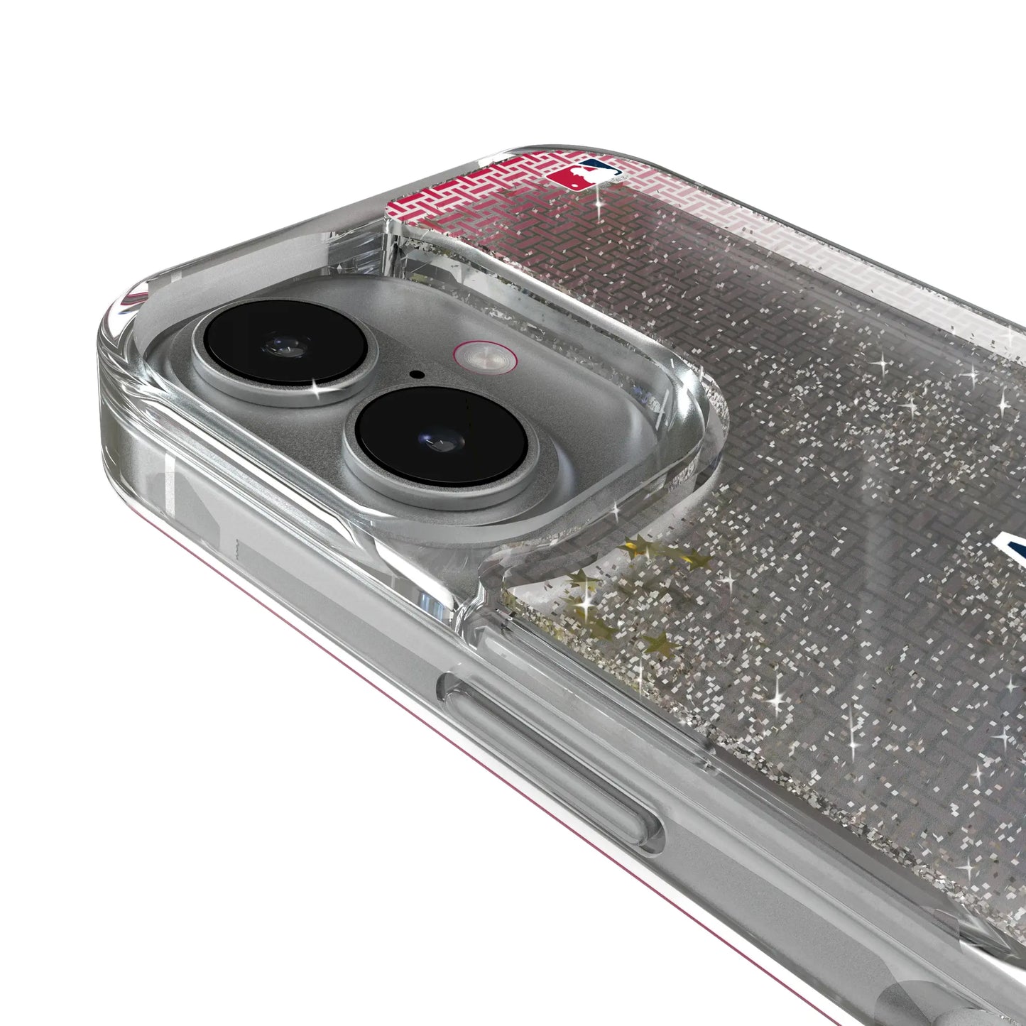 Los Angeles Angels Linen Glitter Phone Case for Apple iPhone