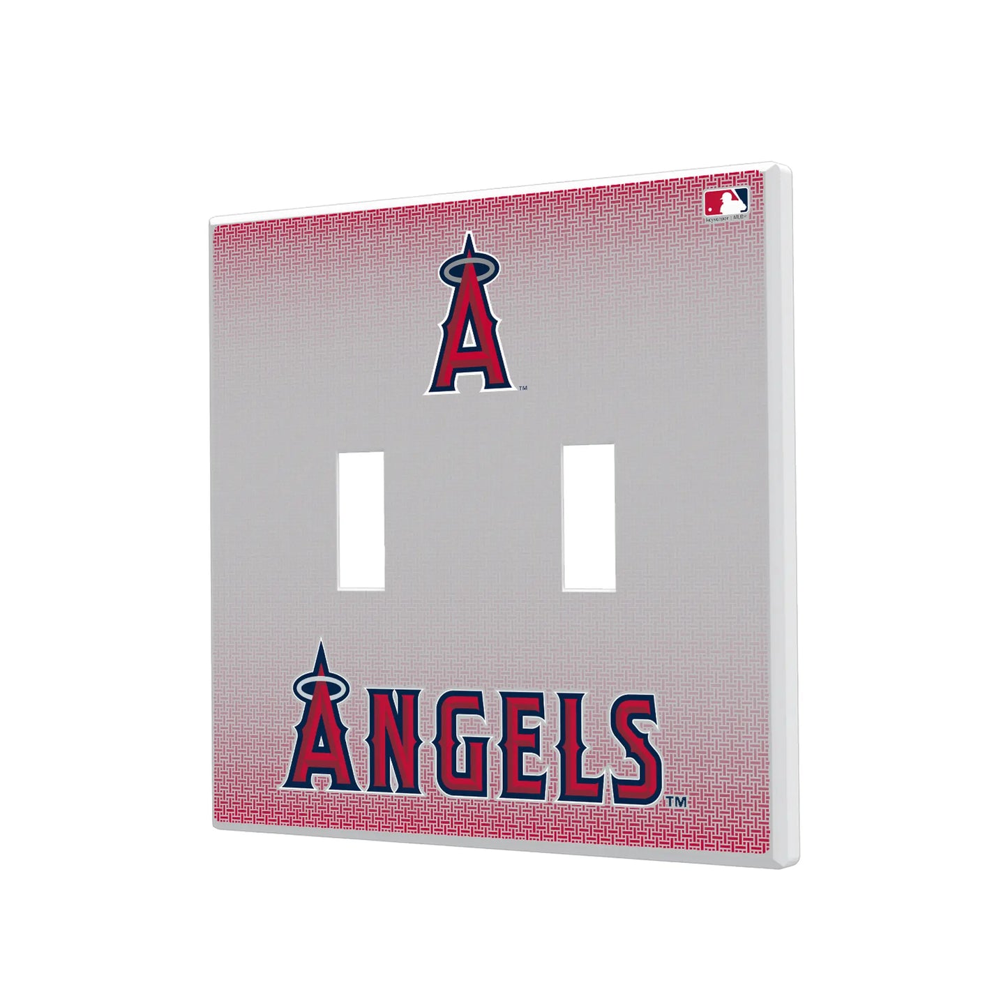 Los Angeles Angels Linen Hidden-Screw Light Switch Plate