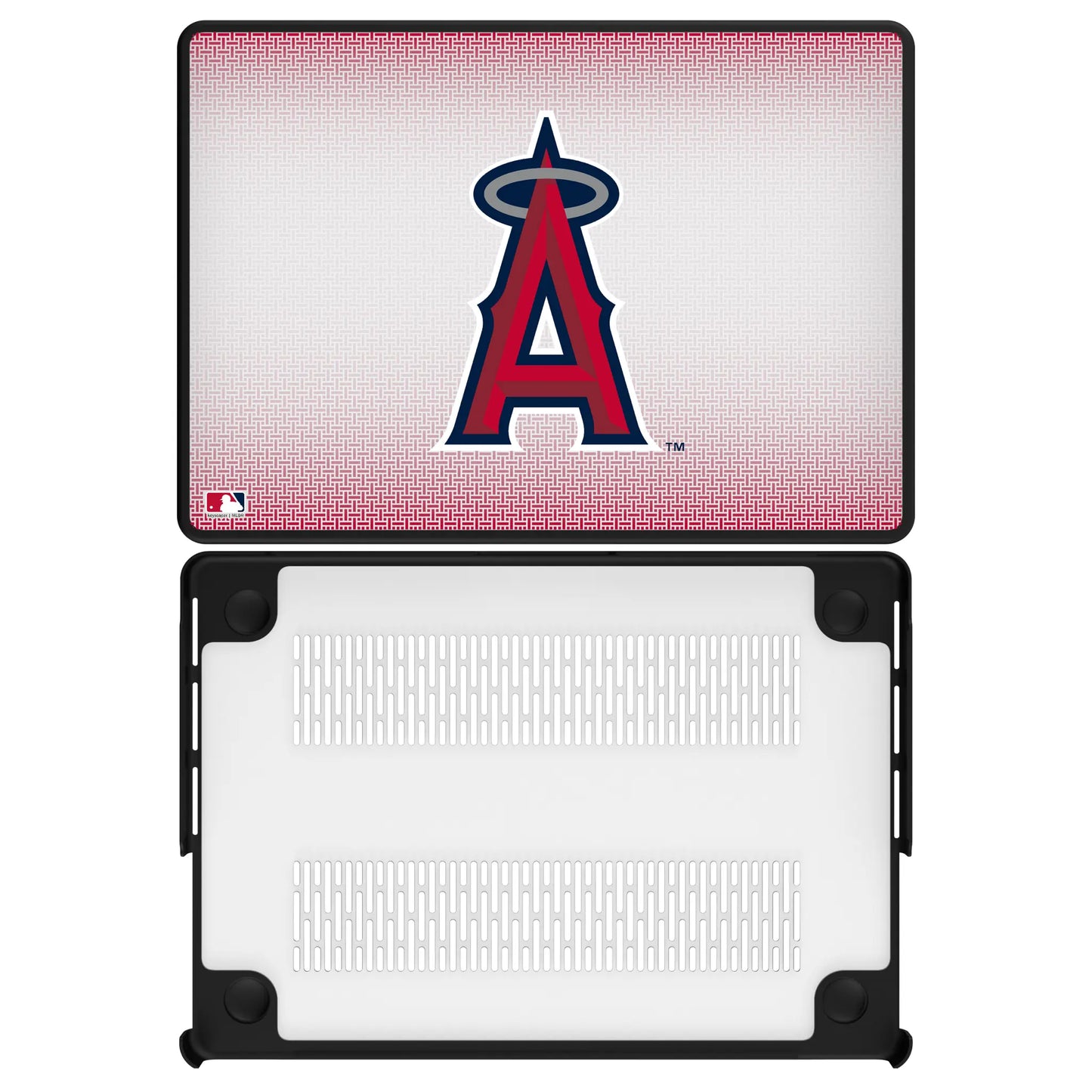 Los Angeles Angels Linen Laptop Case for Apple MacBook