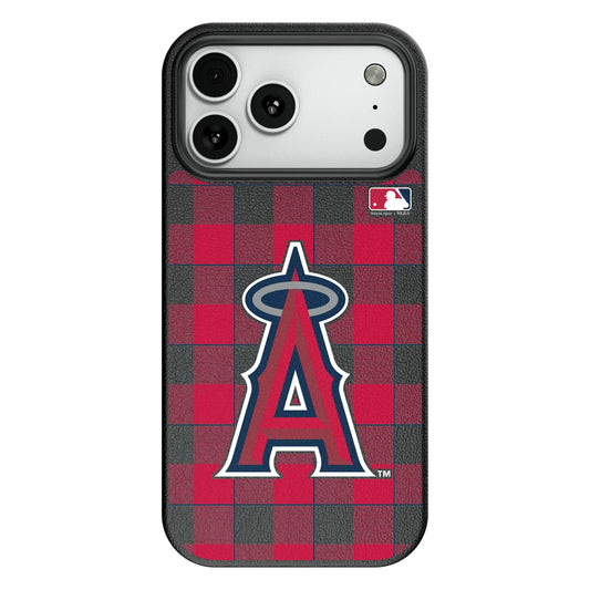 Los Angeles Angels Plaid MagSafe Compatible Phone Case for Apple iPhone