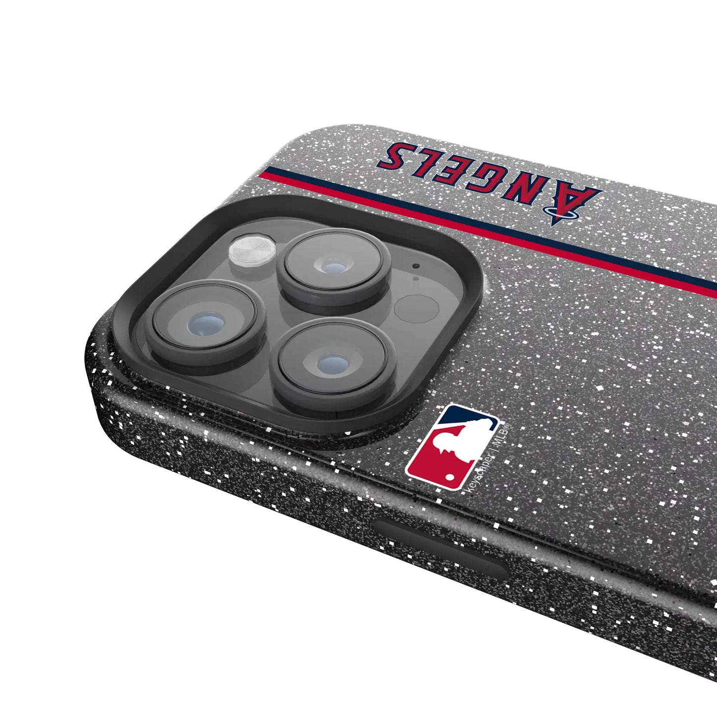Los Angeles Angels Sidebar Black Bling Phone Case for Apple iPhone