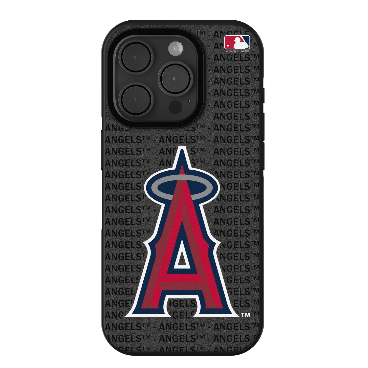 Los Angeles Angels Text Backdrop Bump Phone Case for Apple iPhone