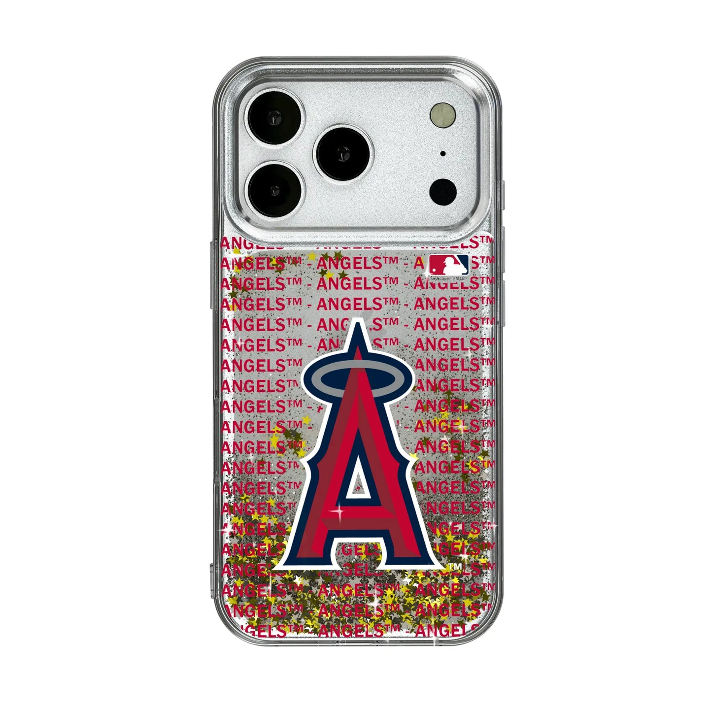 Los Angeles Angels Text Backdrop Glitter Phone Case for Apple iPhone