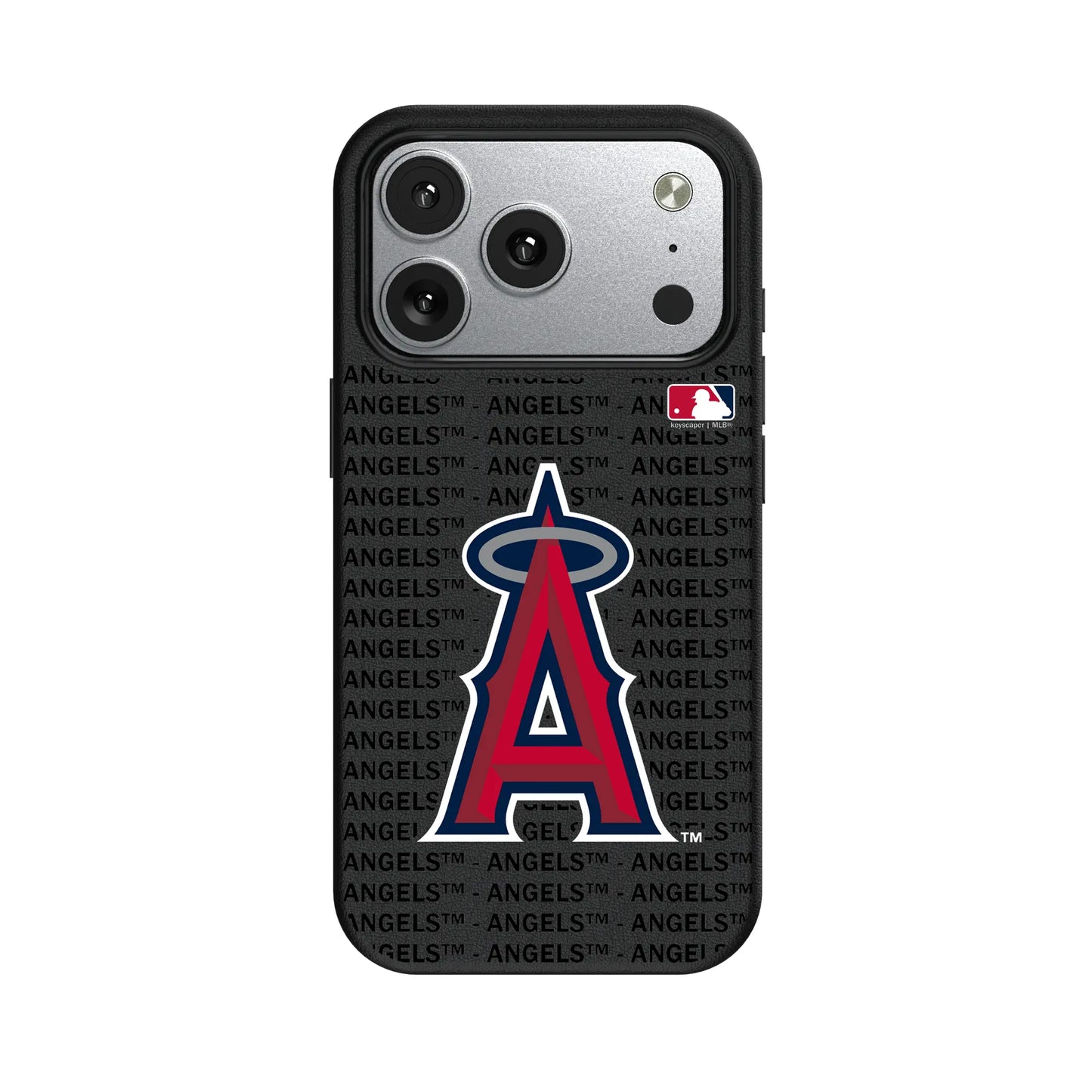 Los Angeles Angels Text Backdrop MagSafe Compatible Phone Case for Apple iPhone