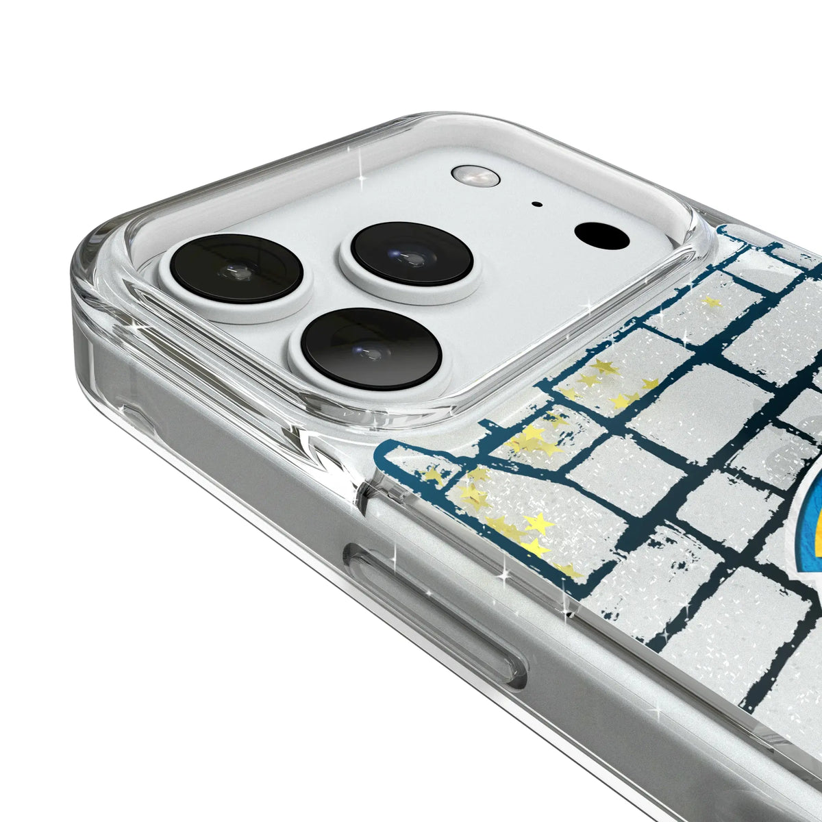 Los Angeles Chargers Brick Glitter Phone Case for Apple iPhone