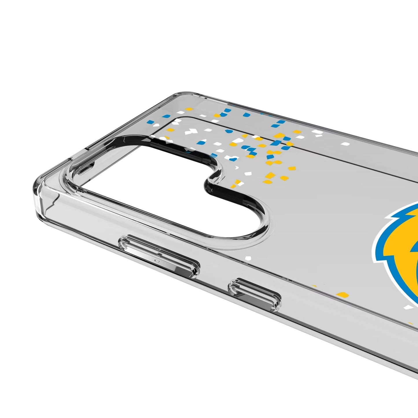 Los Angeles Chargers Confetti Clear Phone Case for Samsung Galaxy