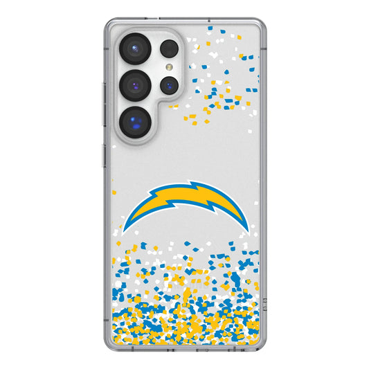 Los Angeles Chargers Confetti Clear Phone Case for Samsung Galaxy