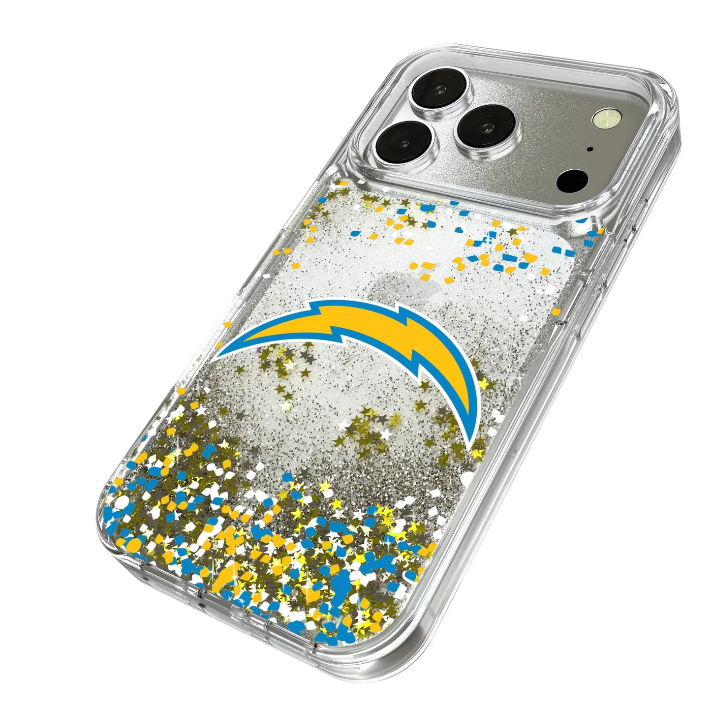 Los Angeles Chargers Confetti Glitter Phone Case for Apple iPhone