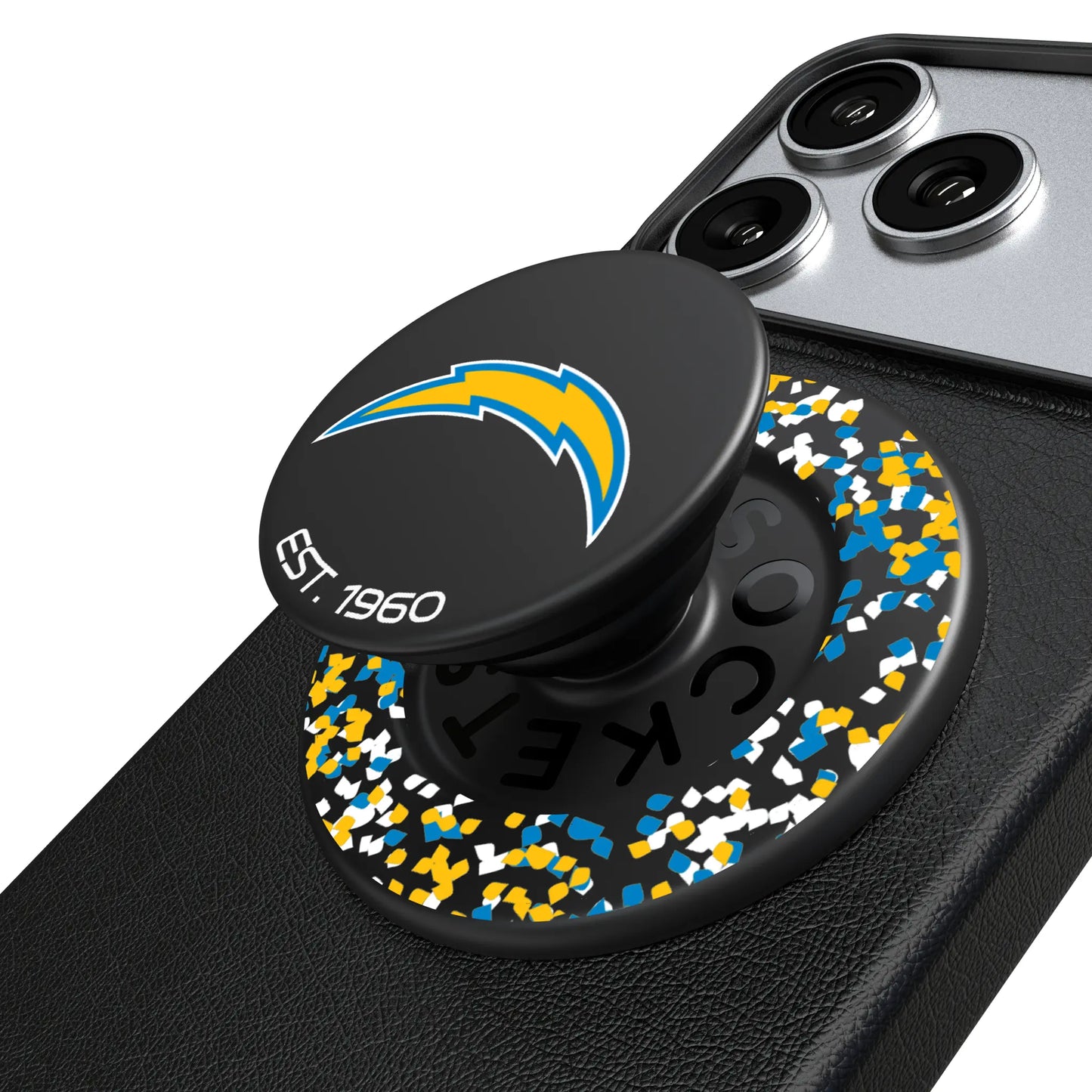 Los Angeles Chargers Confetti PopSockets Magnetic Phone Grip and Stand