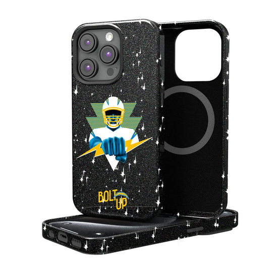 Los Angeles Chargers Deco Black Bling Phone Case for Apple iPhone