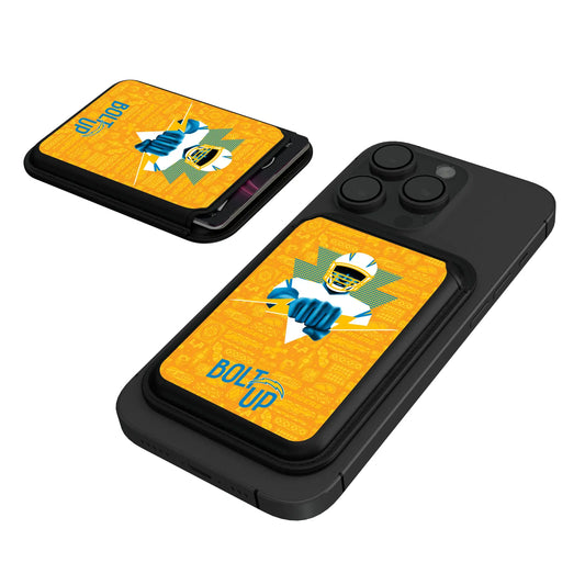 Los Angeles Chargers Deco Black Magnetic Credit Card Wallet