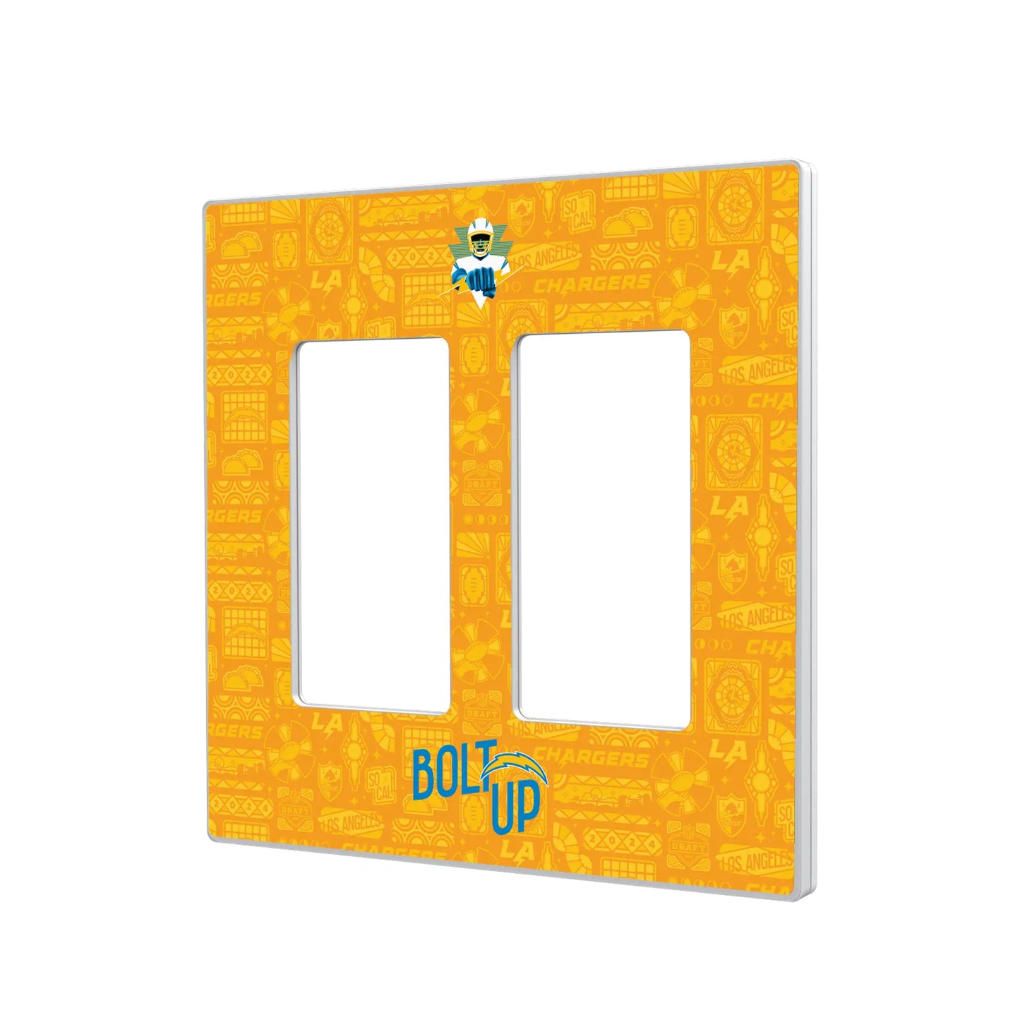 Los Angeles Chargers Deco Hidden-Screw Light Switch Plate